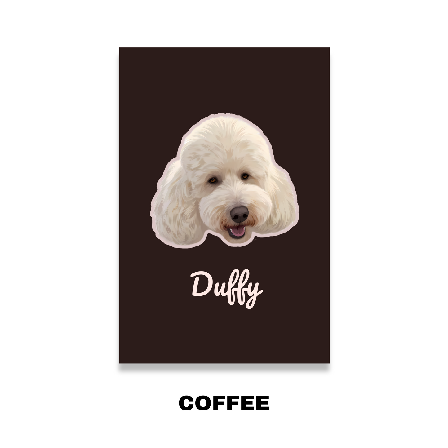 Custom Pet Portrait Blanket-Solid Color