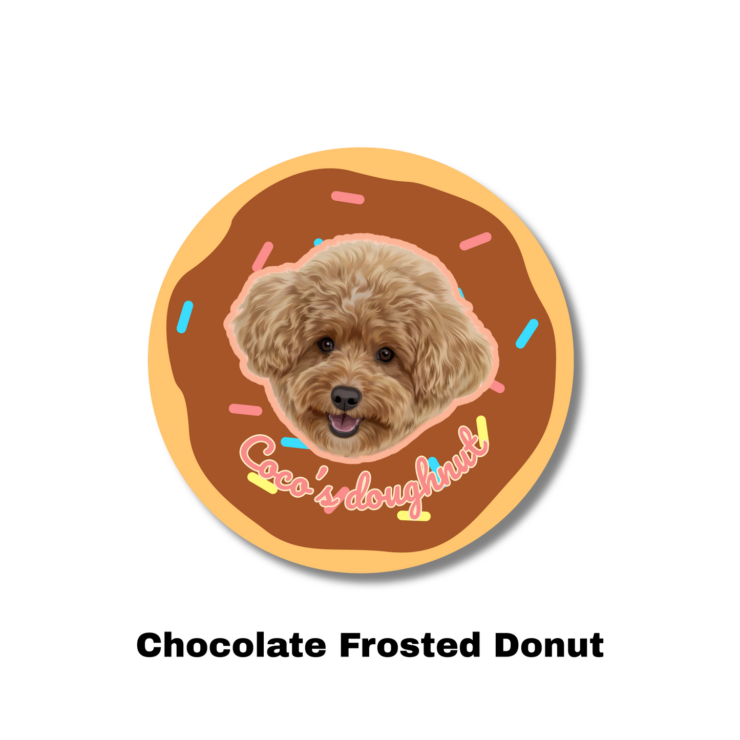 Custom Pet Portrait Carpet-Modern,Donut