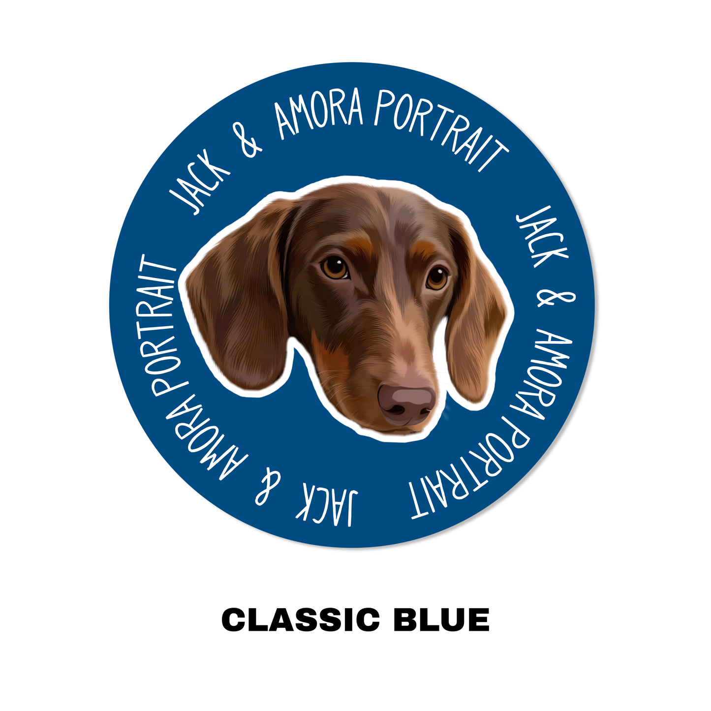 Custom Pet Portrait Carpet-Modern,Border Text