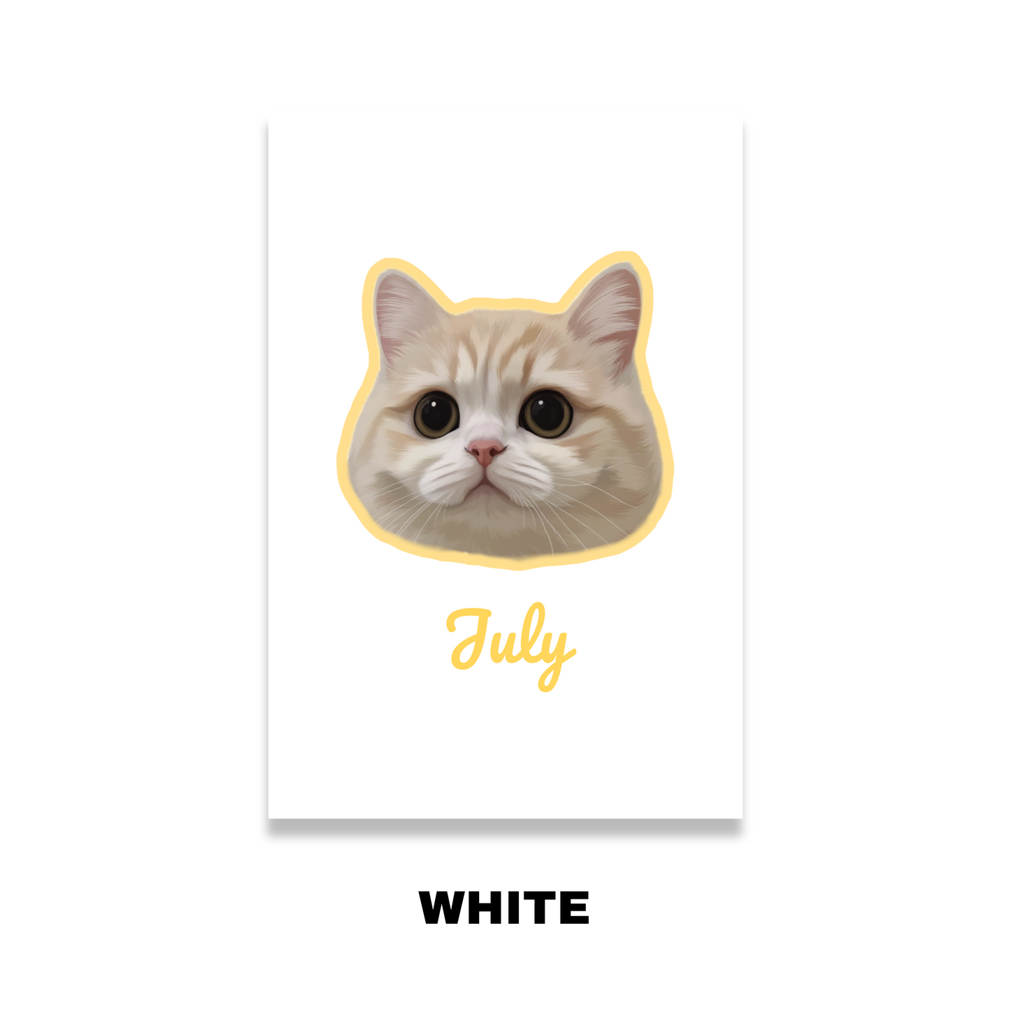 Custom Pet Portrait Blanket-Solid Color