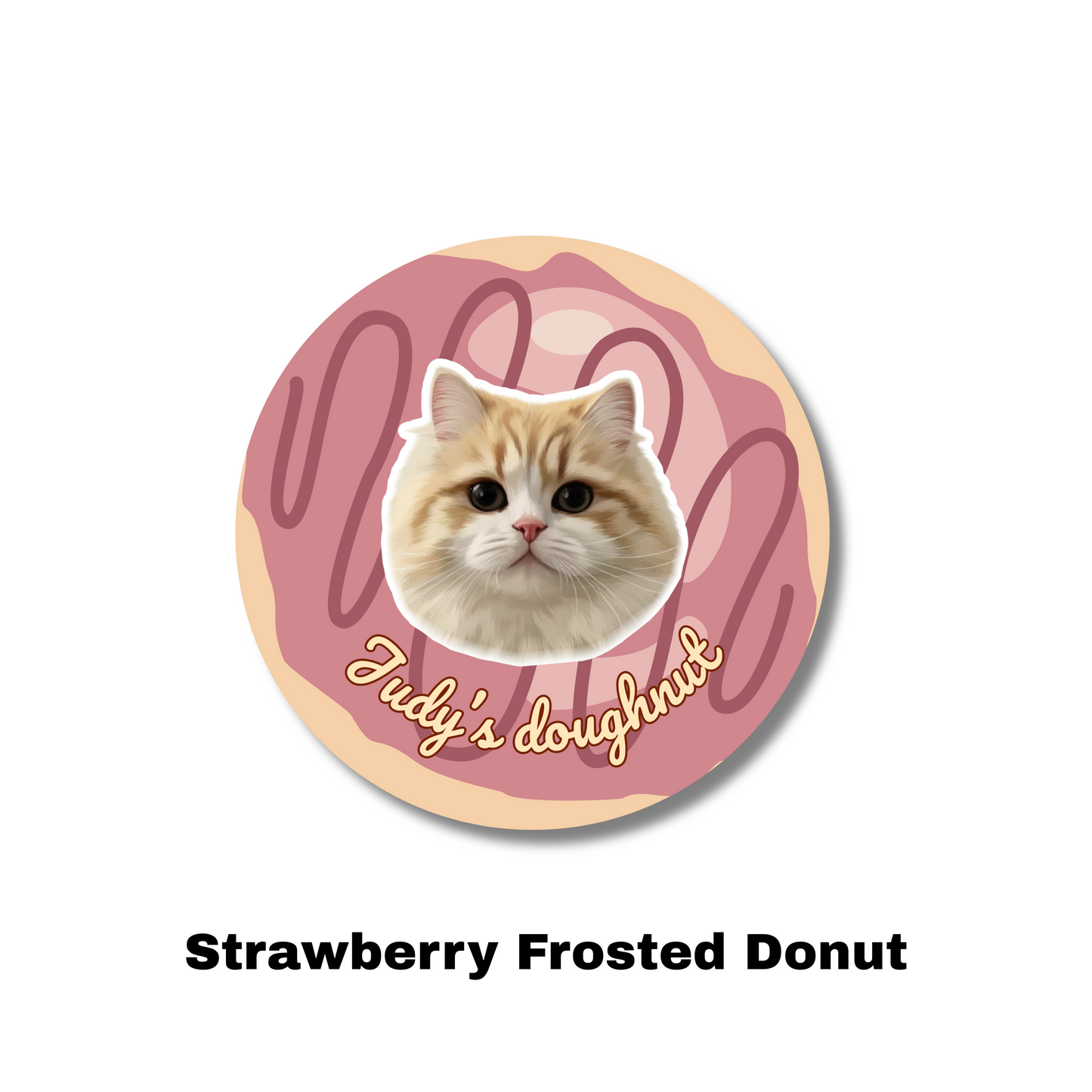 Custom Pet Portrait Carpet-Modern,Donut