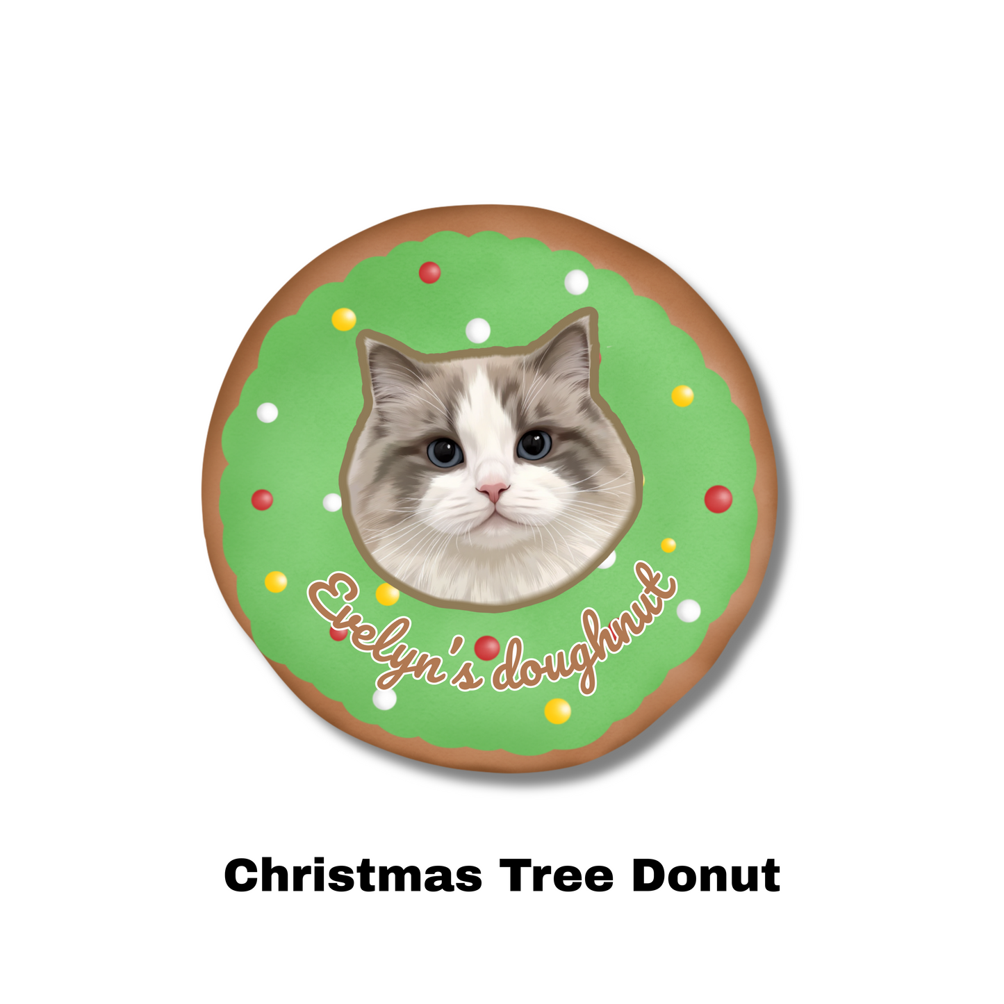 Custom Pet Portrait Carpet-Modern,Donut