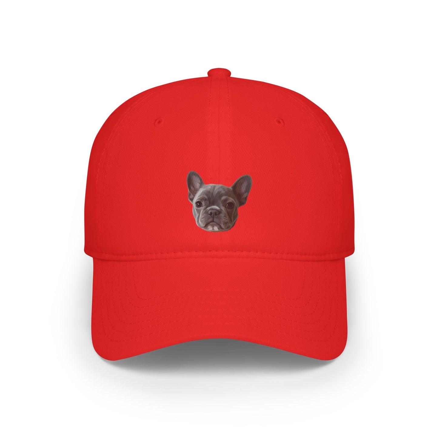 Custom pet portrait baseball cap in modern art style