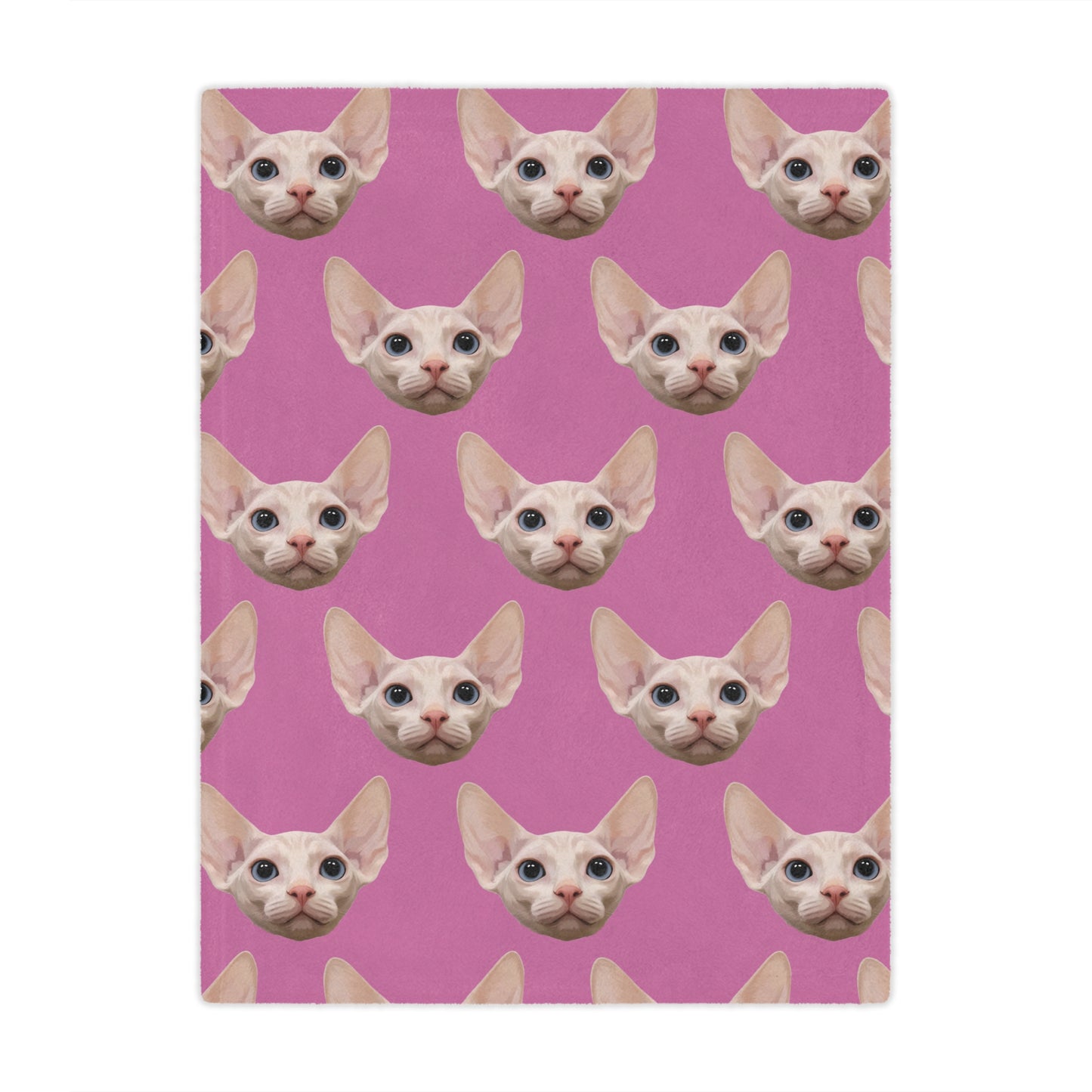 Custom Modern Pet Portrait Blanket
