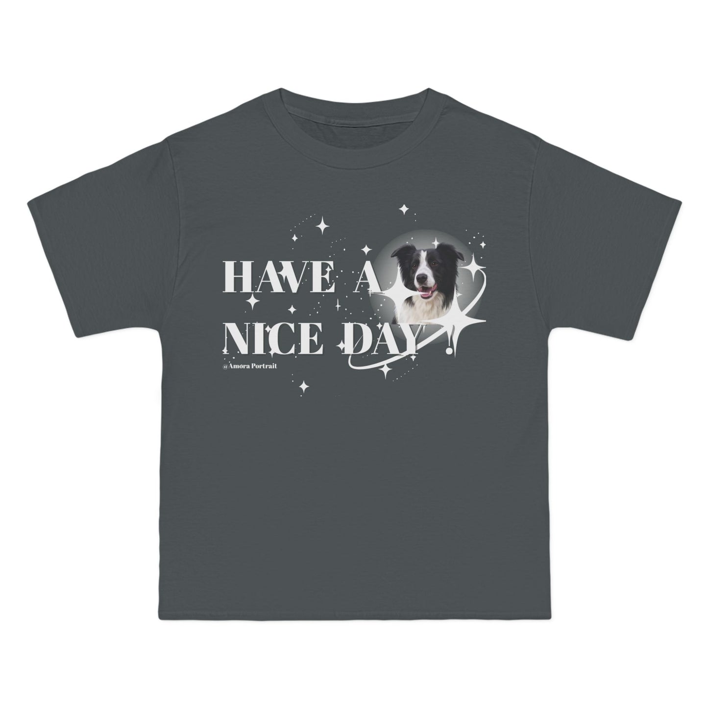 Custom Pet Portrait T-Shirt – “HAVE A NICE DAY”