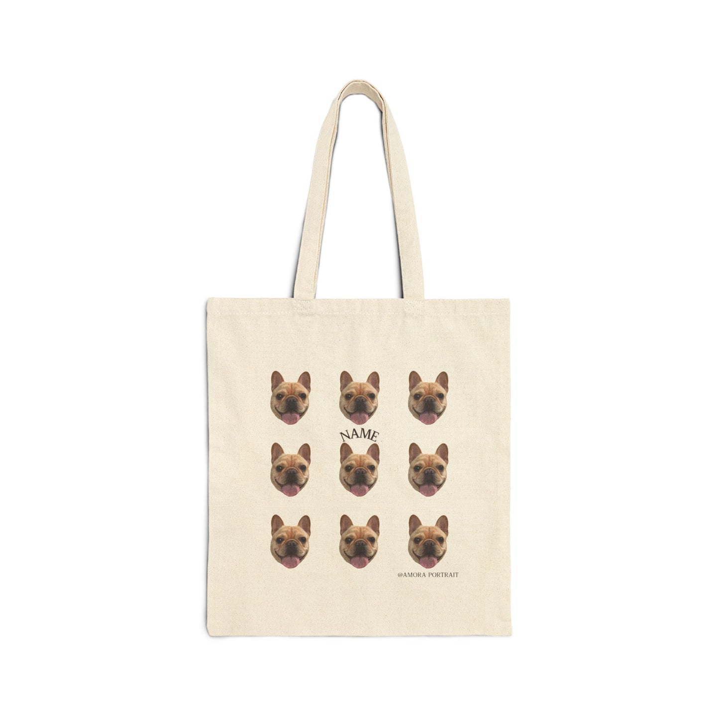 Custom Pet Portrait Tote - Nine Face