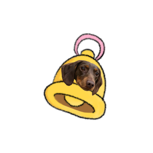 Custom Pet Portrait Sticker-Christmas