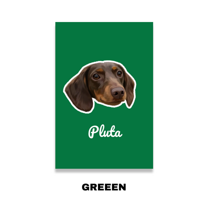Custom Pet Portrait Blanket-Solid Color