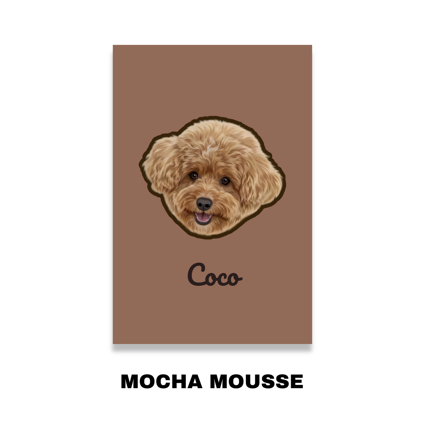Custom Pet Portrait Blanket-Solid Color