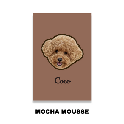 Custom Pet Portrait Blanket-Solid Color