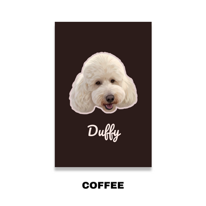 Custom Pet Portrait Blanket-Solid Color