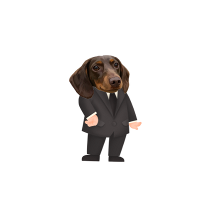 Custom Pet Portrait-Work Hard