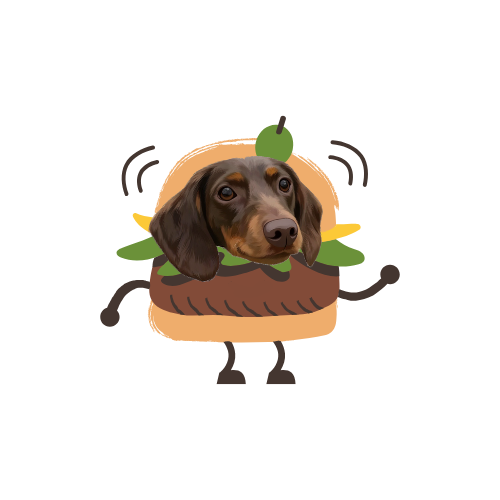 Custom Pet Portrait Stickers-Food