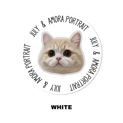 Custom Pet Portrait Carpet-Modern，Border Text