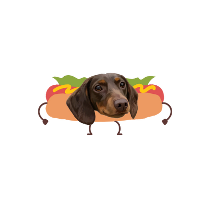 Custom Pet Portrait Stickers-Food