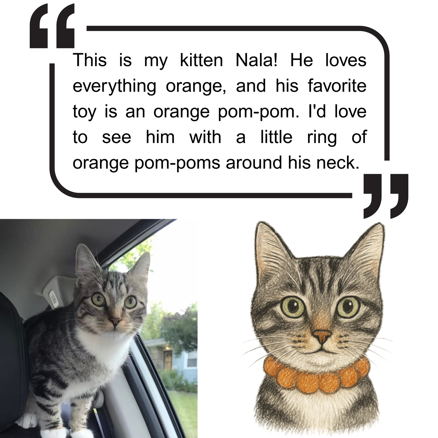 Custom Pet Portraits – Personalized with Your Pet’s Crayon Style