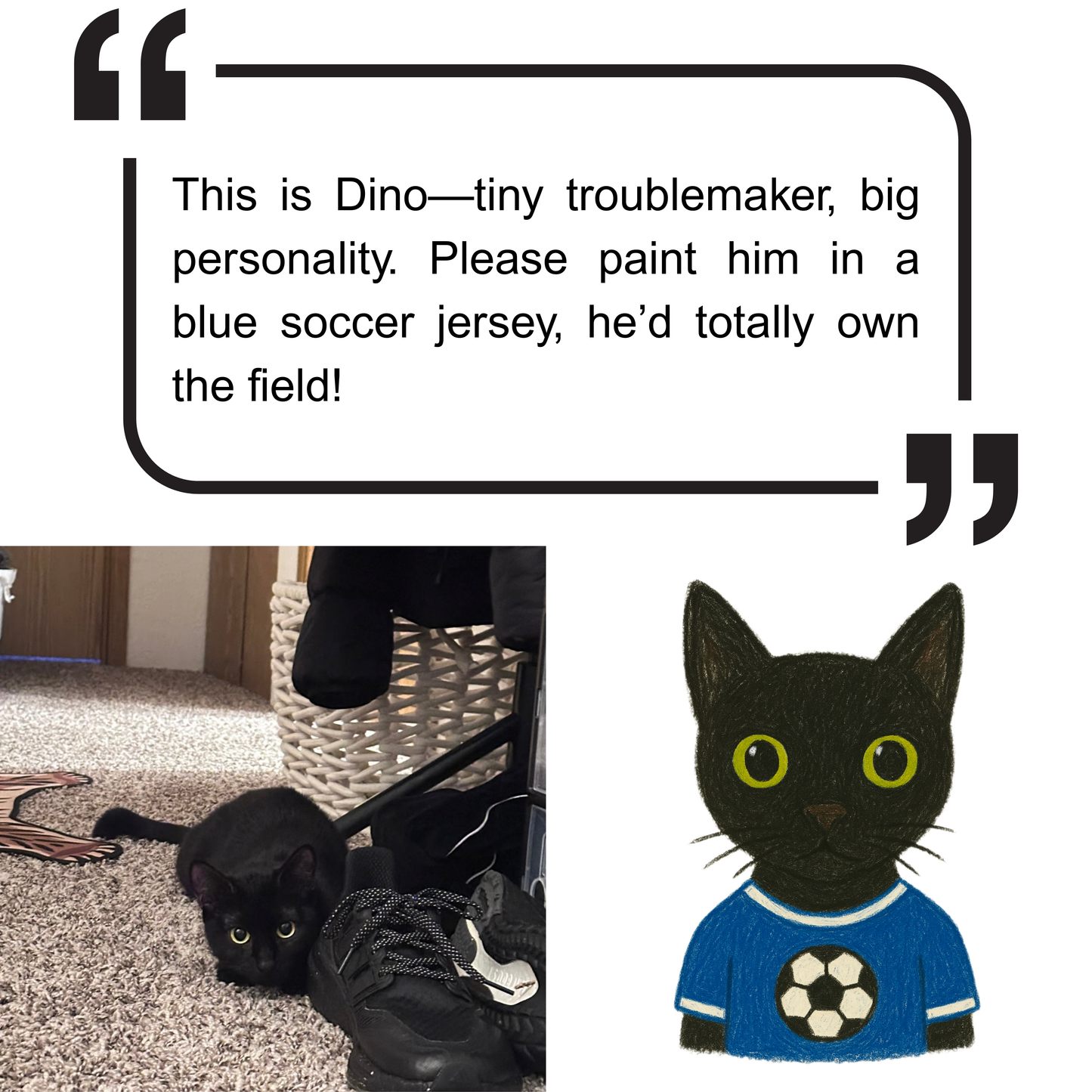 Custom Pet Portraits – Personalized with Your Pet’s Crayon Style