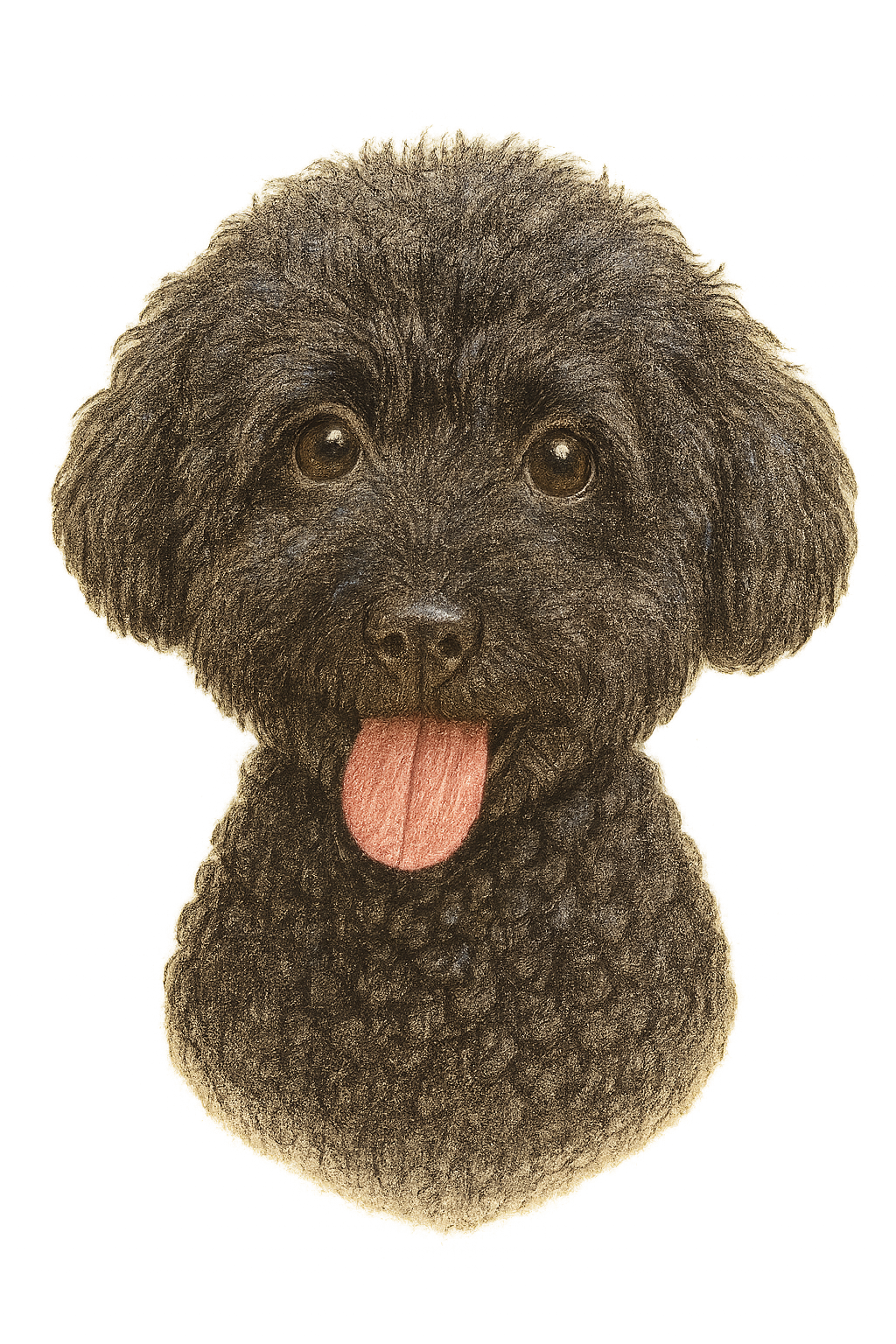 Colored Pencil Style Pet Portrait