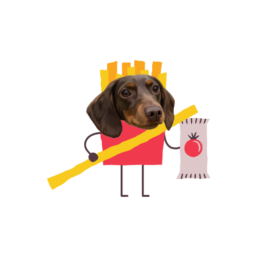 Custom Pet Portrait Stickers-Food