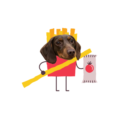 Custom Pet Portrait Stickers-Food
