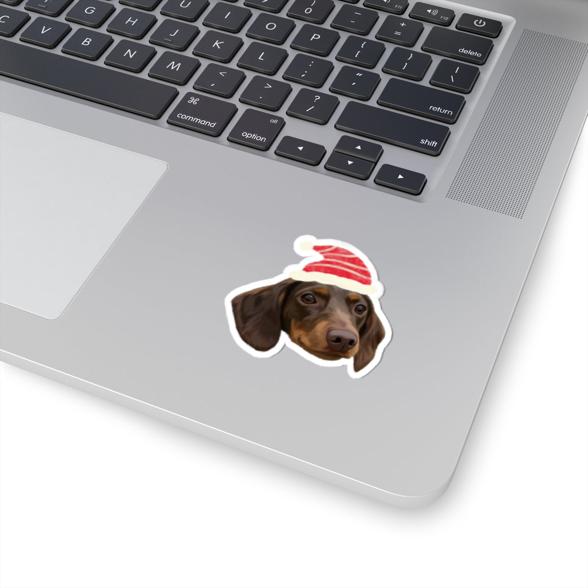 Custom Pet Portrait Sticker-Christmas