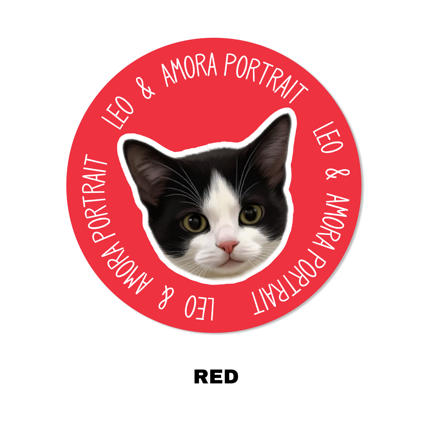 Custom Pet Portrait Carpet-Modern，Border Text