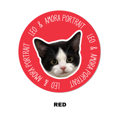 Custom Pet Portrait Carpet-Modern，Border Text