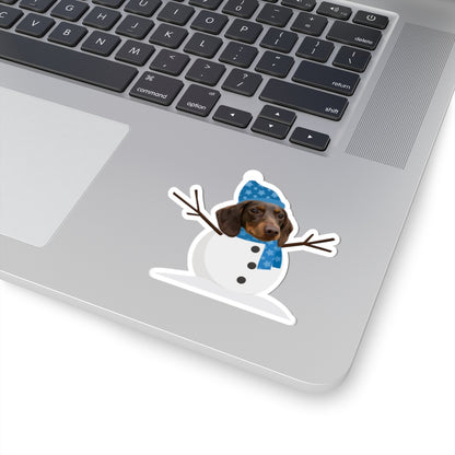 Custom Pet Portrait Sticker-Christmas