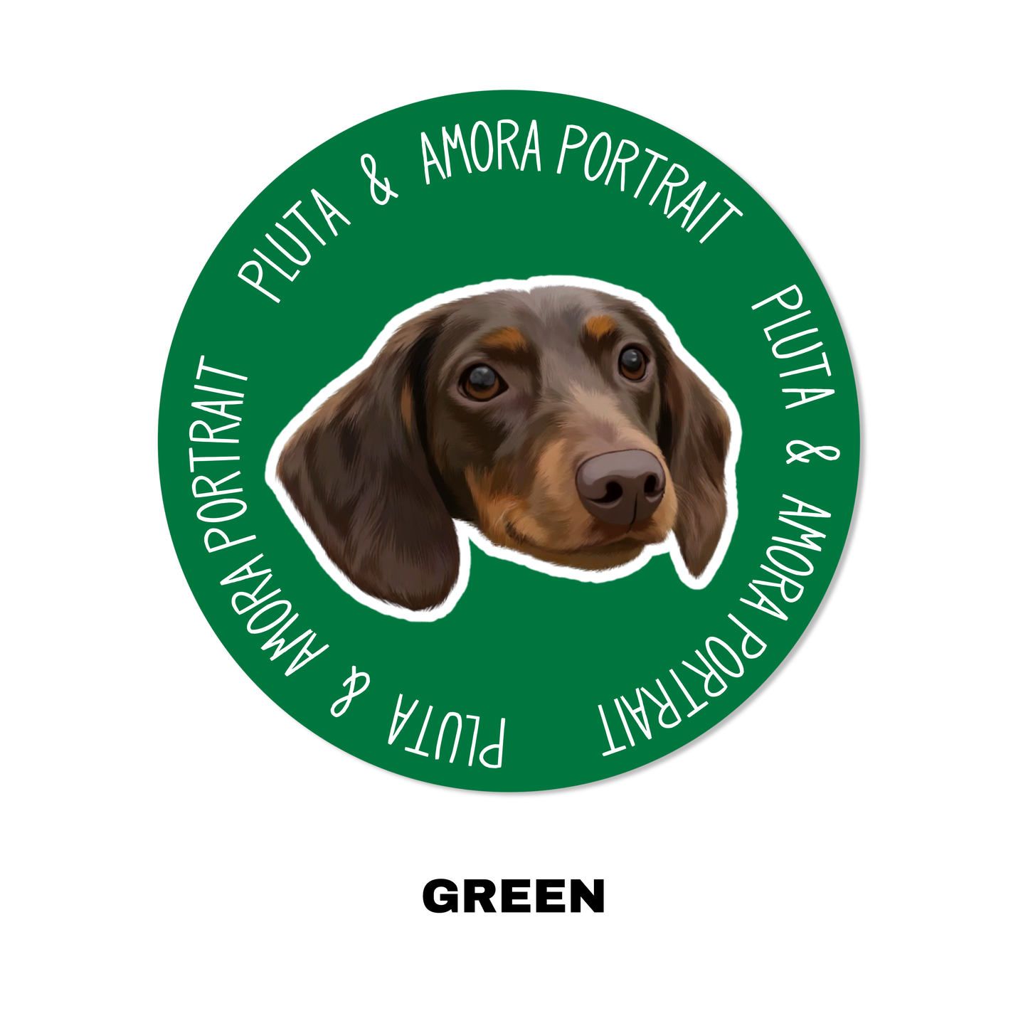 Custom Pet Portrait Carpet-Modern，Border Text