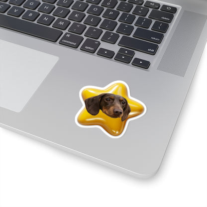 Custom Pet Portrait Stickers-Cute!