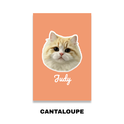 Custom Pet Portrait Blanket-Solid Color