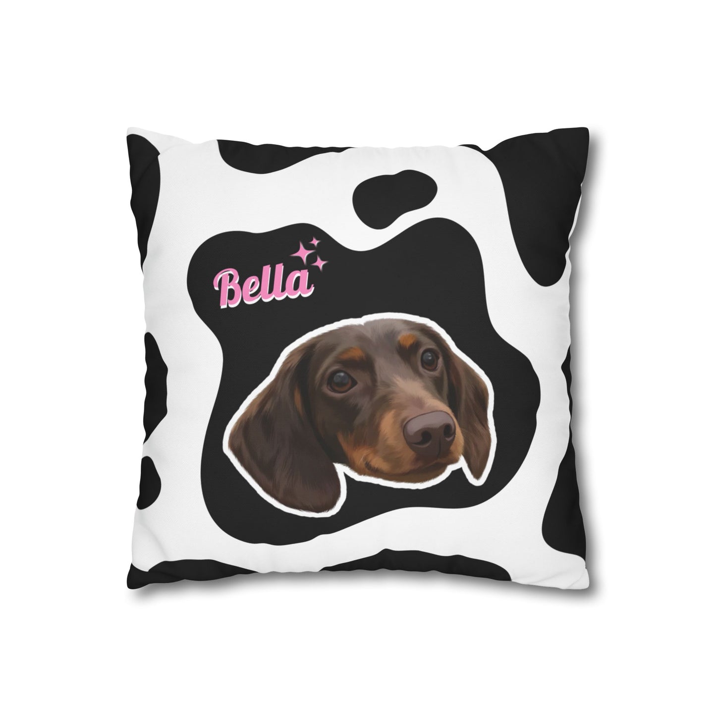 Custom Pet Portrait  Square pillow-Modern