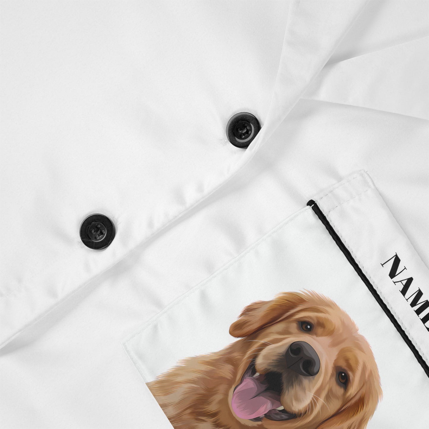 Custom Pet Portrait Print Ice Silk Pajama Set – Unisex, Long Sleeve Top & Pants