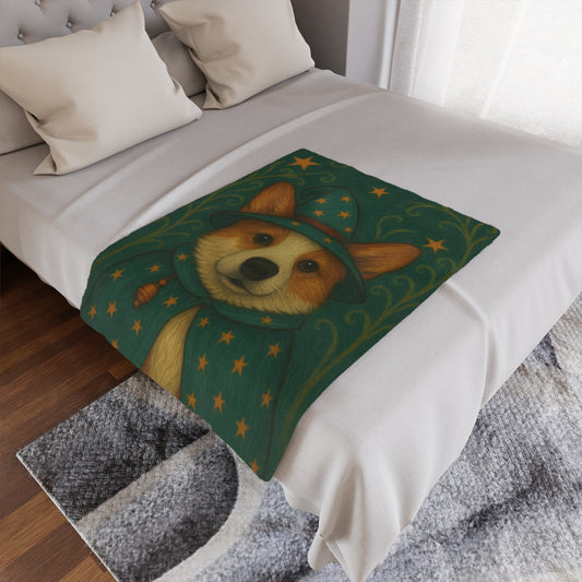 Custom Pet Portrait Blankets-Wizard