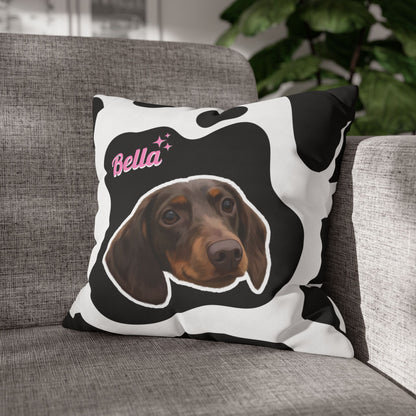 Custom Pet Portrait  Square pillow-Modern