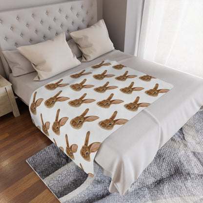 Custom Modern Pet Portrait Blanket
