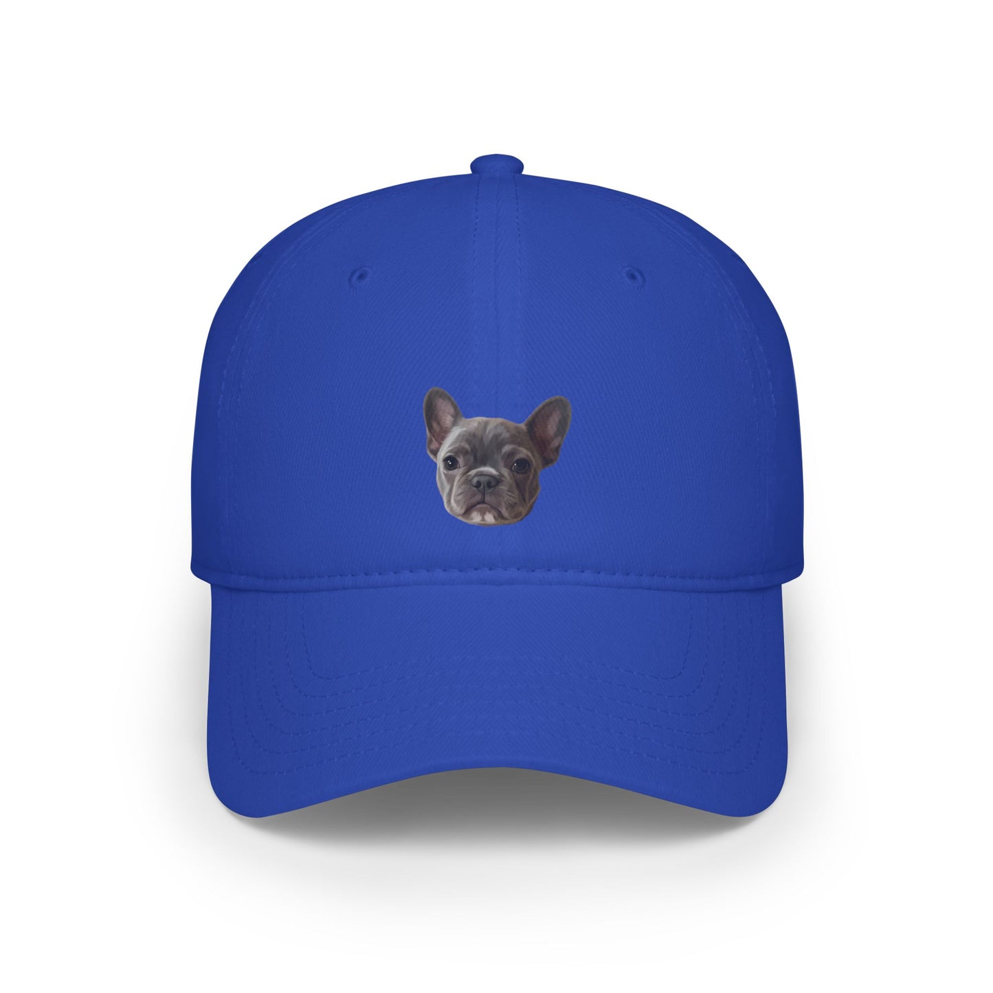 Custom pet portrait baseball cap in modern art style