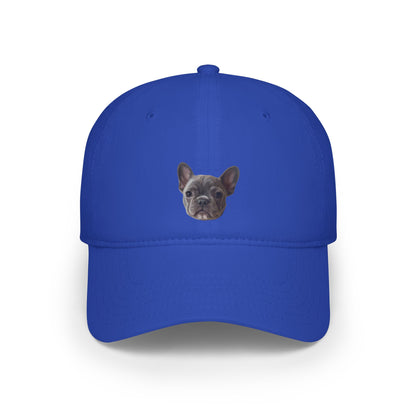 Custom pet portrait baseball cap in modern art style