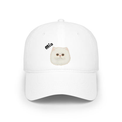 Custom Pet Portrait Baseball Cap  Crayon Style