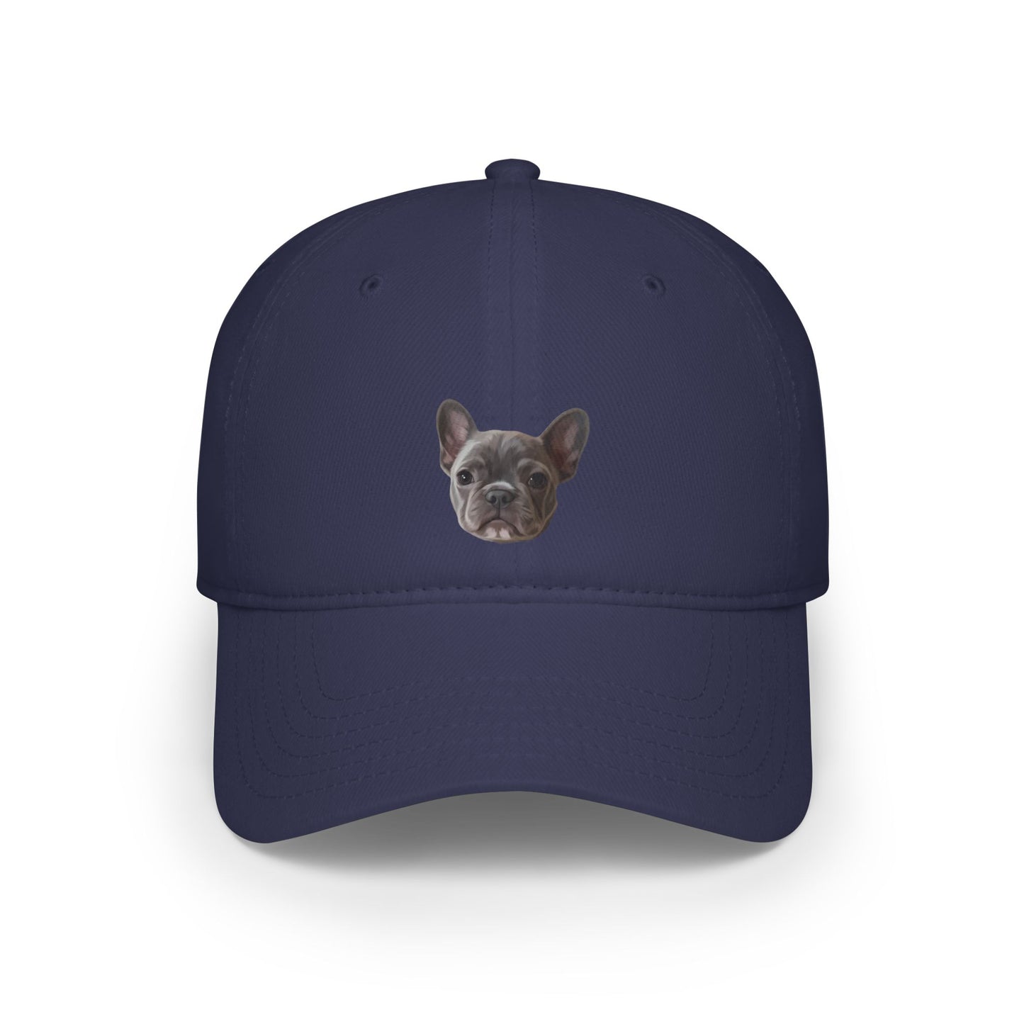 Custom pet portrait baseball cap in modern art style