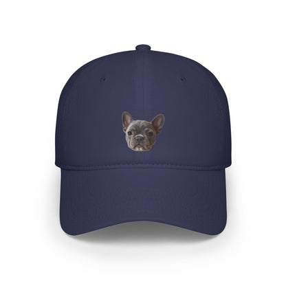 Custom pet portrait baseball cap in modern art style