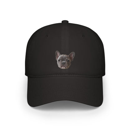 Custom pet portrait baseball cap in modern art style