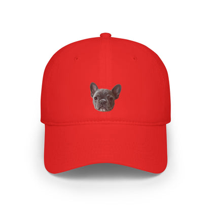 Custom pet portrait baseball cap in modern art style