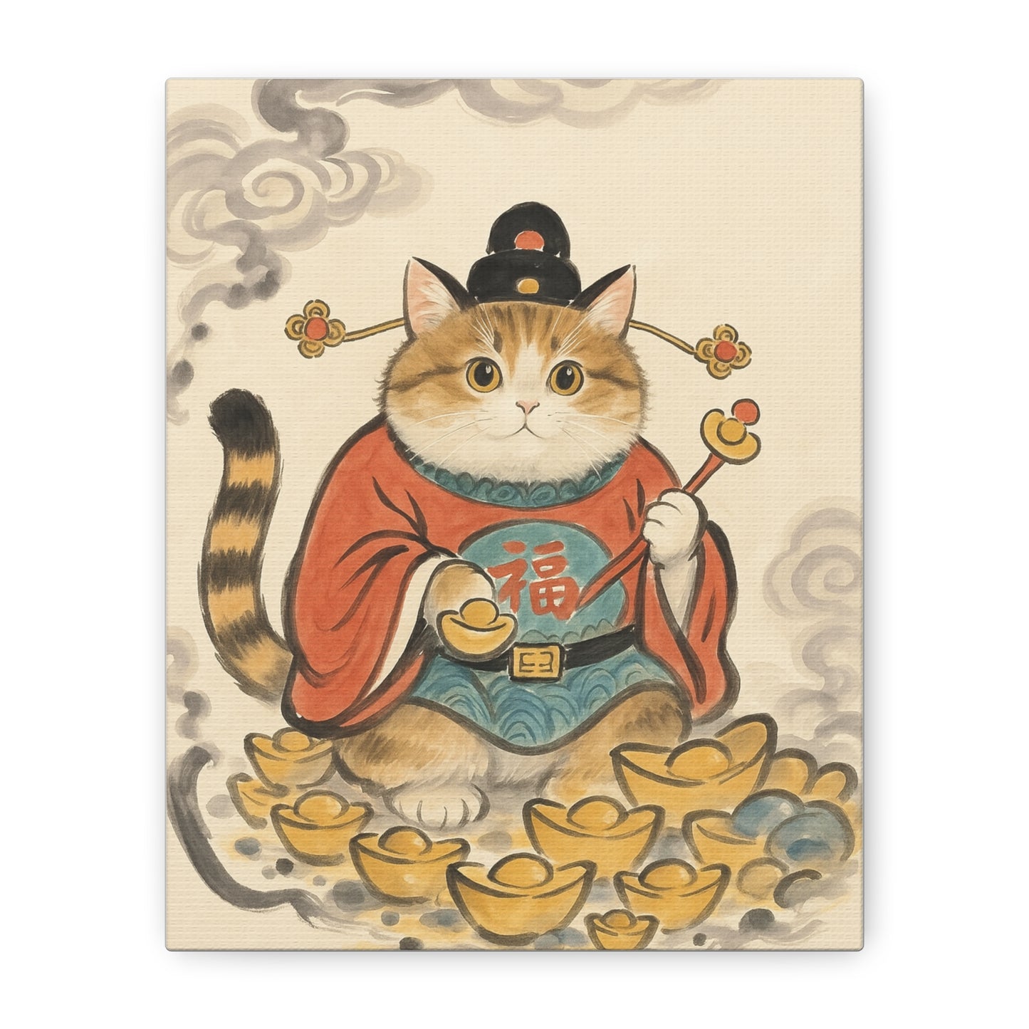 Mystical Eastern Art-Lucky Cat