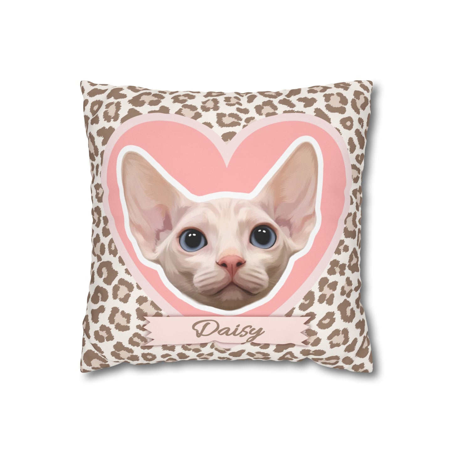 Custom Pet Portrait  Square pillow-Modern