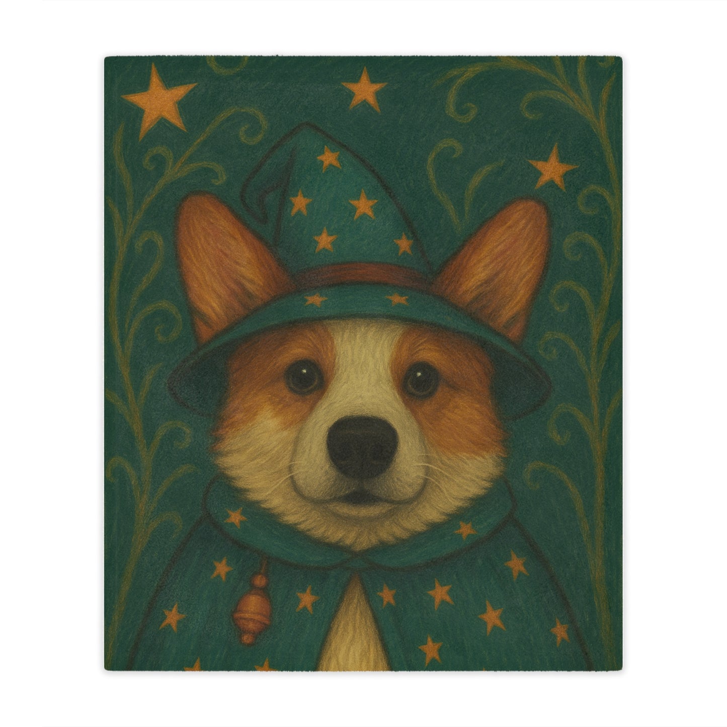 Custom Pet Portrait Blankets-Wizard