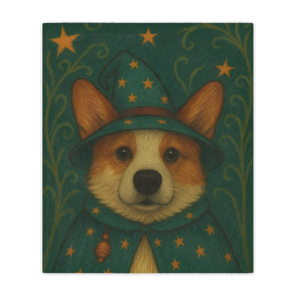 Custom Pet Portrait Blankets-Wizard