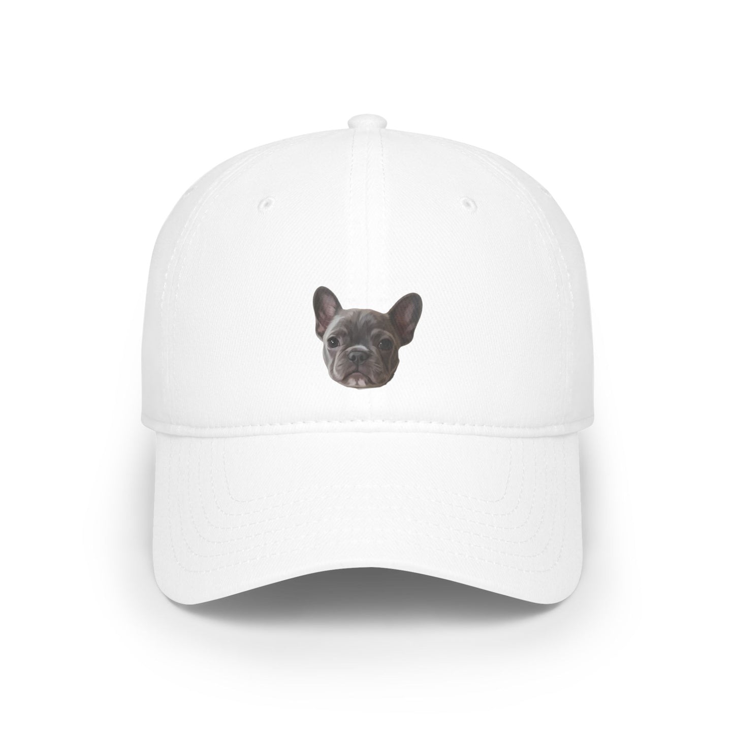 Custom pet portrait baseball cap in modern art style