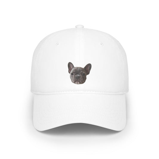 Custom pet portrait baseball cap in modern art style