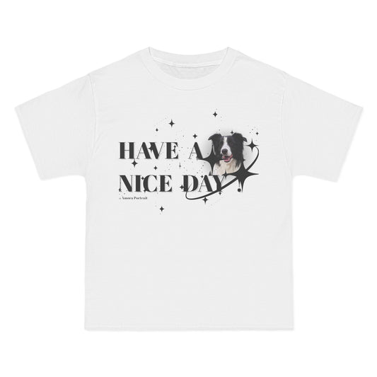 Custom Pet Portrait T-Shirt – “HAVE A NICE DAY”